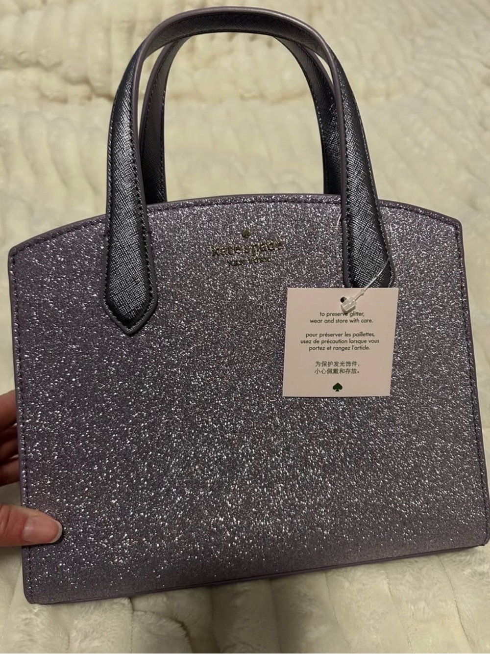 Sparkle Purse in Lavender Purple - Picture 6 of 6